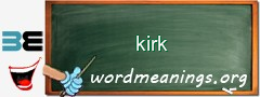 WordMeaning blackboard for kirk